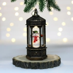 Сувенир с подсветкой «Сказочный мир - Снеговик» 6,4*14,5 см, Бронза (работает от батареек LR44*3)