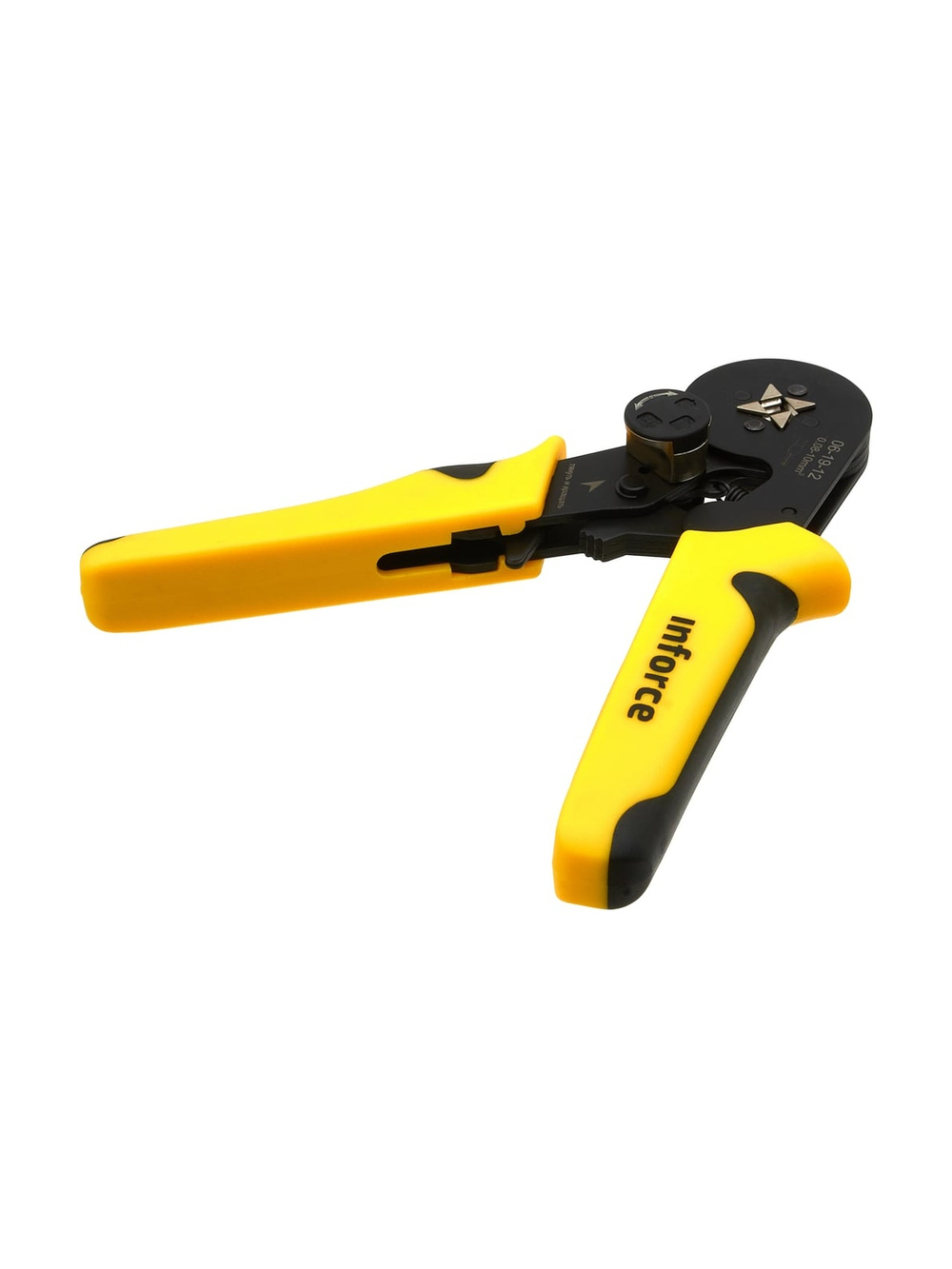 Квадратные пресс-клещи Inforce с регулировочным винтом, 0.25-10 мм2 06-19-12