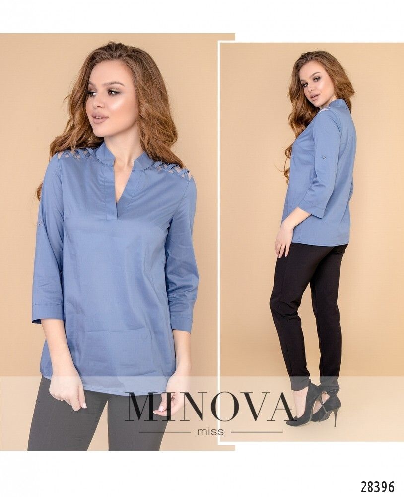 Блуза 4100-джинс Minova Блуза 4100-джинс Minova