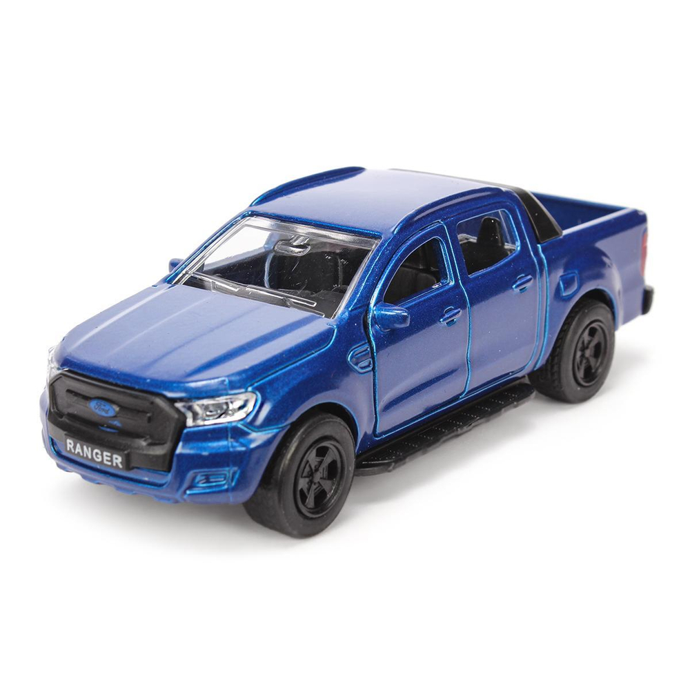 Модель ин. мет. "Ford Ranger пикап" 12см. синий, открыв. двери,коробка SB-18-09-FR-N(BU) (Технопарк)