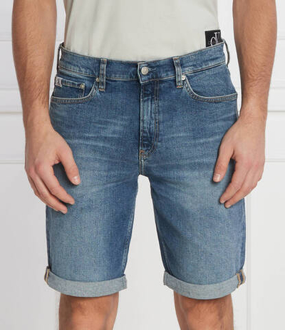 Джинсовые шорты CALVIN KLEIN JEANS - голубой(J30J324874)