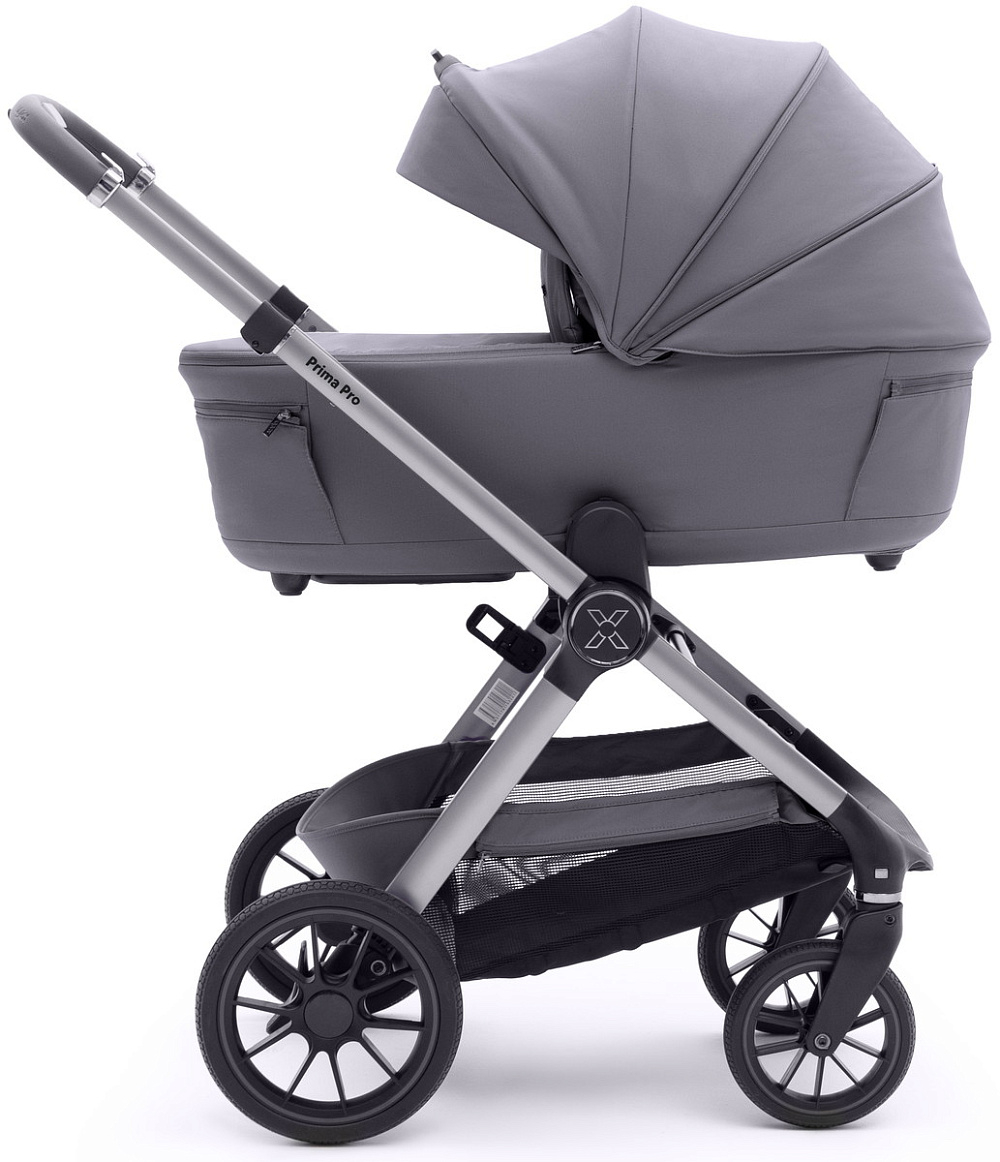 Коляска Agex Prima Pro 3 в 1 с автокреслом i-Safe S Grey APS214 Sora серый