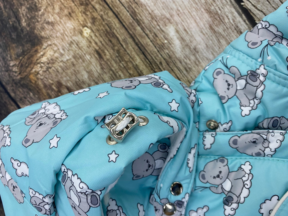 Комбинезон-трасформер детский 2в1 "Мишутка" , модель: 72-18 (Цвет: Песочный, Размер: 80)