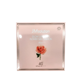 JMsolution Солнцезащитный кушон с экстрактом розы - Glow luminous flower sun cushion SPF40, 25г