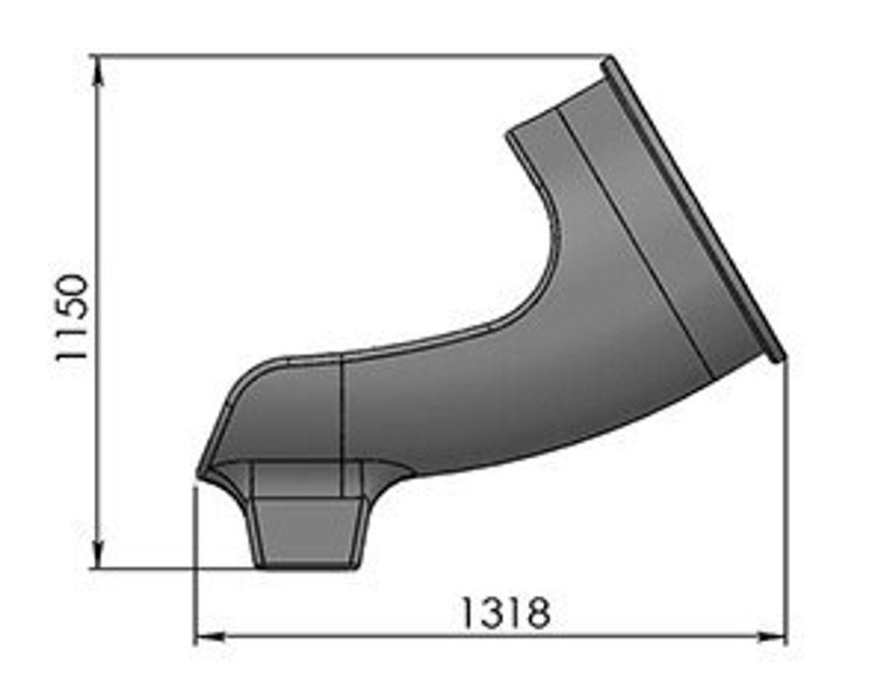 Деталь туннельных горок выход