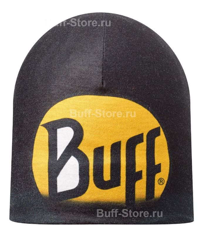 Двухсторонняя спортивная шапка Buff R-Ultimate Logo Black Фото 2