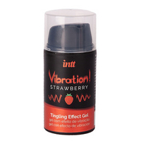 Жидкий интимный гель с эффектом вибрации INTT Vibration! Strawberry 15мл