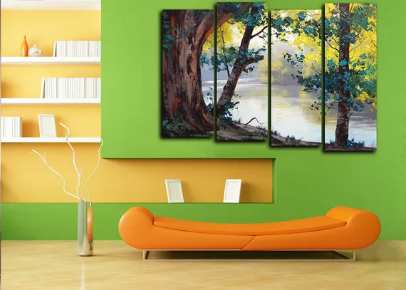 Модульная картина "Спокойствие природы"