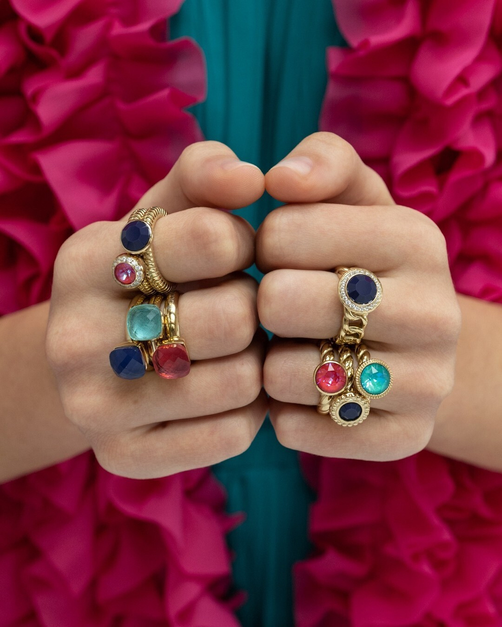 Кольцо Qudo FIRENZE 18.5 (S) Siam 107000/40-4313 18.5 размер 18,5