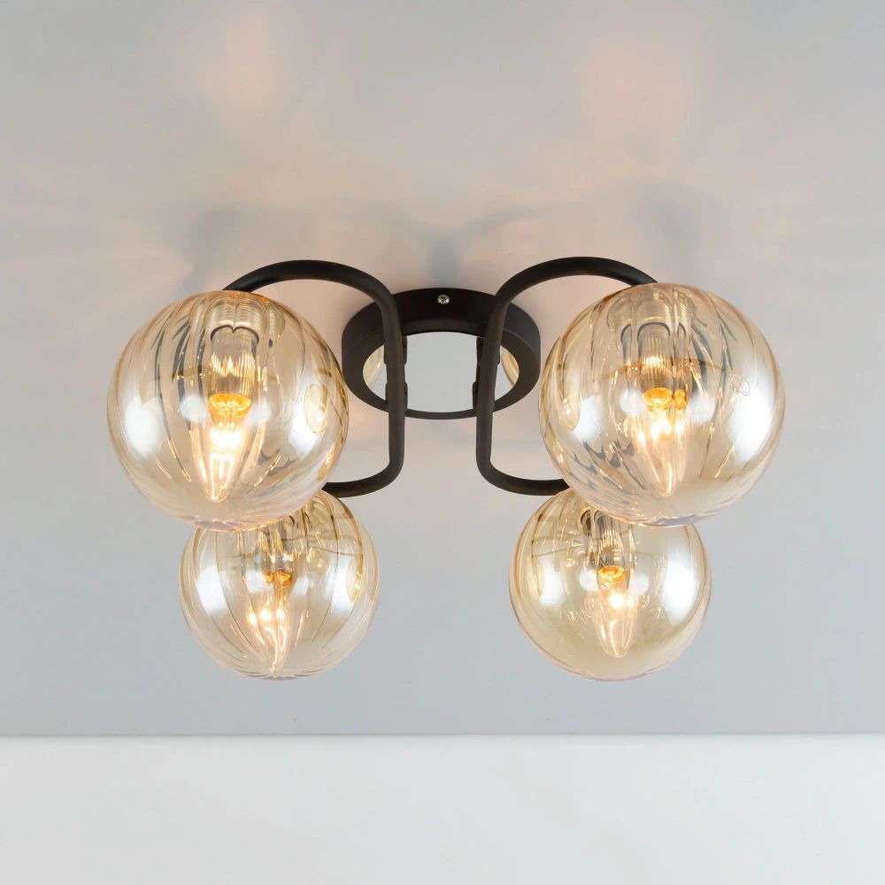 Citilux Эрни CL122145 Люстра потолочная Чёрная