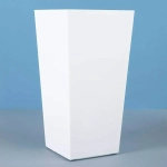 Кашпо для цветов пластиковое 1,8л d-13,5см «Астра» белый