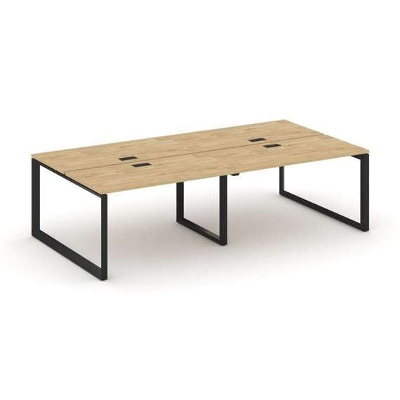 Style Project Рабочая станция двухсторонняя SN-59O.DRS-052 Тиквуд Светлый/Металл Черный/Черный Заглу