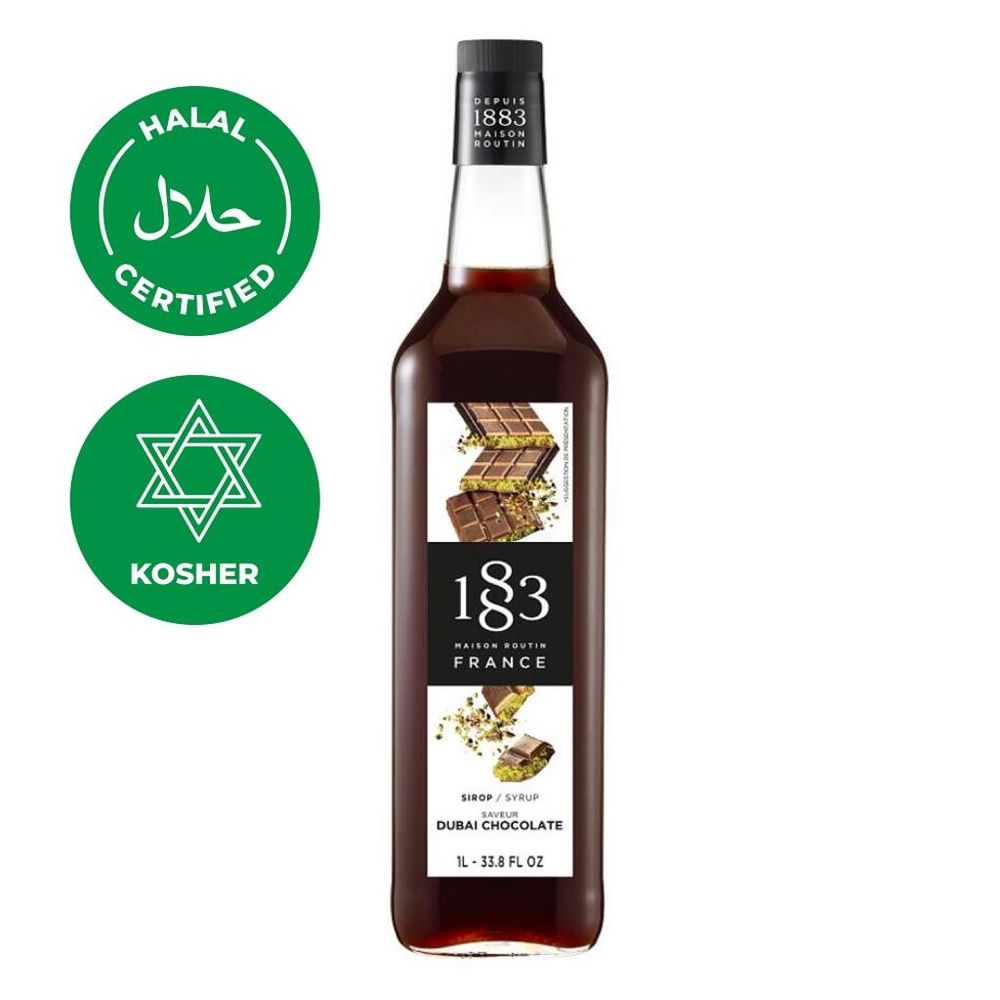 Сироп Шоколадно-фисташковый (Дубайский шоколад) 1л 1883 Maison Routin NEW