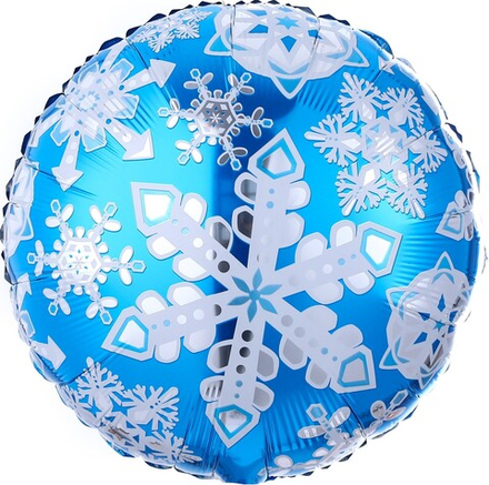 Круглый шар "Снежинки" 46 см