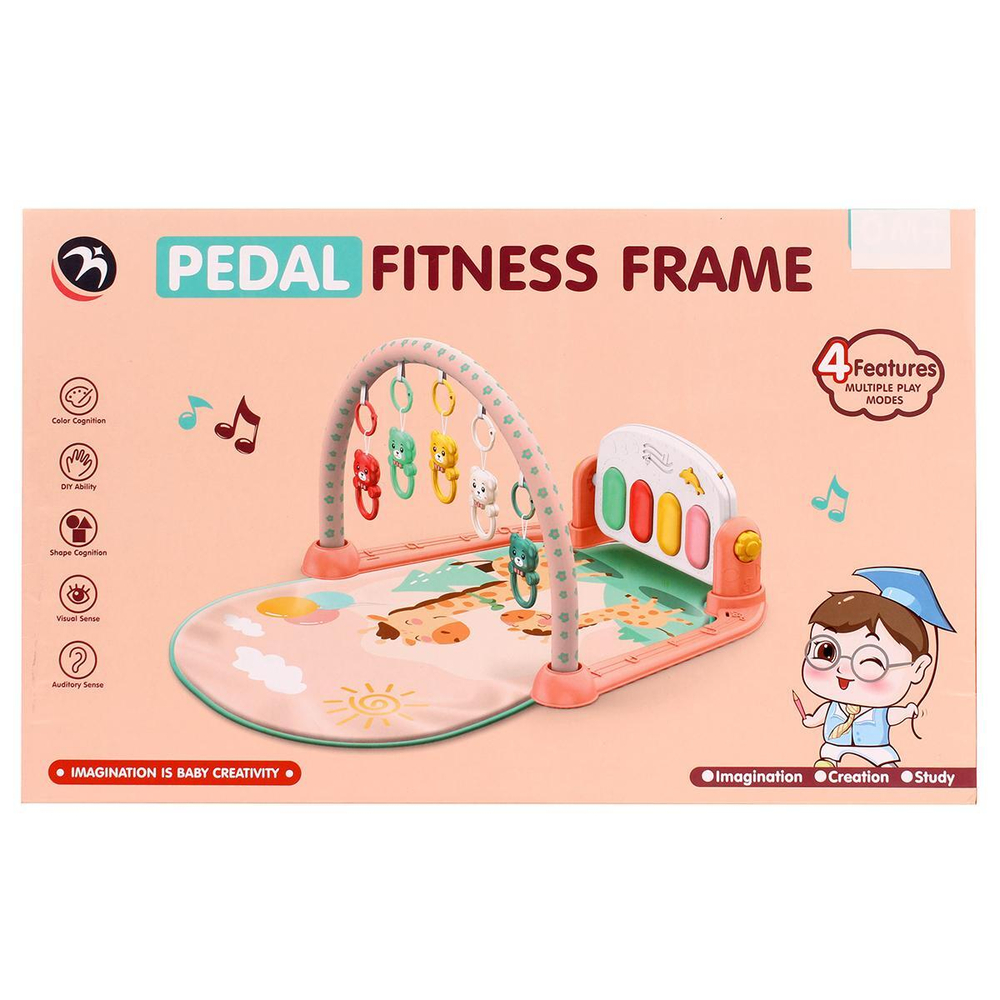 Коврик развивающий, звук, эл.пит. ААх3 не вх.в комплекте, коробка, в ассортименте