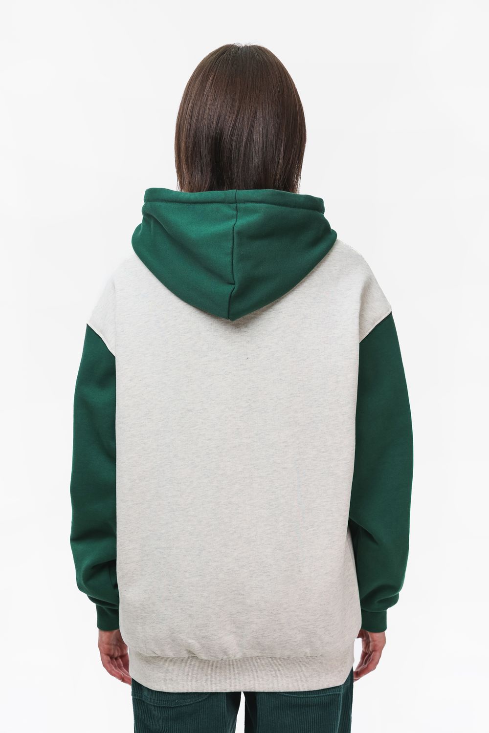 Купить Худи Ymkashix HTF Zip светло-серый/зеленый Худи Ymkashix HTF Zip светло-серый/зеленый