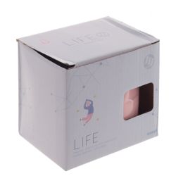 GAEM Кружка с крышкой и ложкой, 400 мл, L13 W9,5 H9,5 см, 4в.