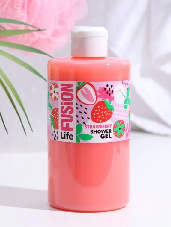 Гель для душа Life Fusion «Клубника», 460 мл