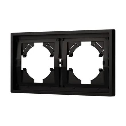 Рамка пластиковая FRM-TENDO-PL-2-BK (Arlight, Черный) 053840