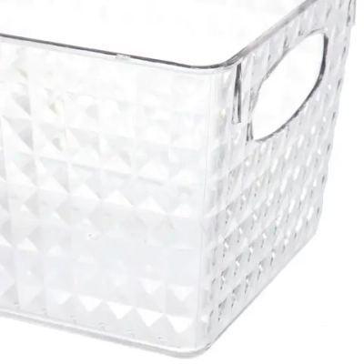Корзина - органайзер для хранения «СКРЭДДИ», прозрачная, 21.8*17.8*14.5см (пластик АВС)