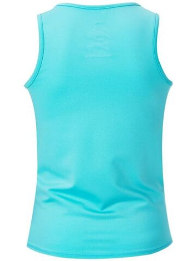 Футболка для девочки теннисная Lucky in Love Girls Peace Out Tie Knot Tank - opal