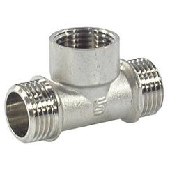 Тройник SantechSystems лат Ду15 р/м/р никель