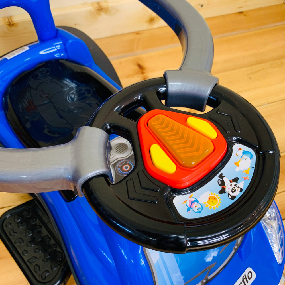 Музыкальная детская Каталка EC-667 синий