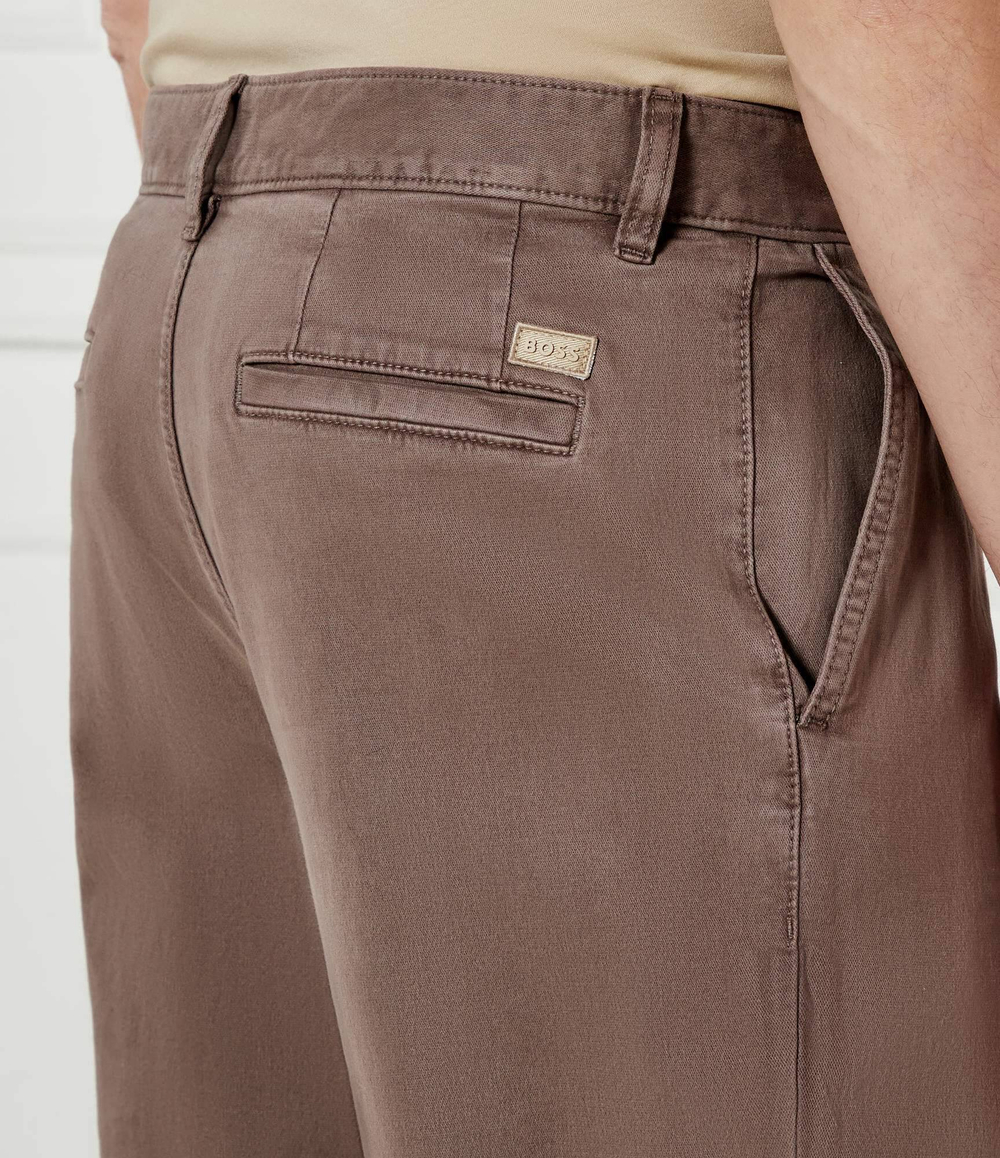 Брюки Chino-Pleated BOSS ORANGE - коричневый(50539130)