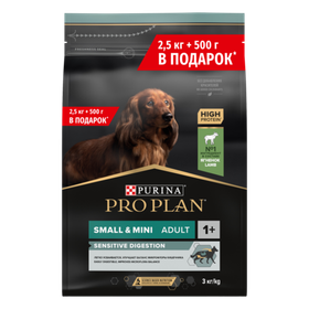 Про План Мелкие породы Ягненок 3кг (500гр в подарок)