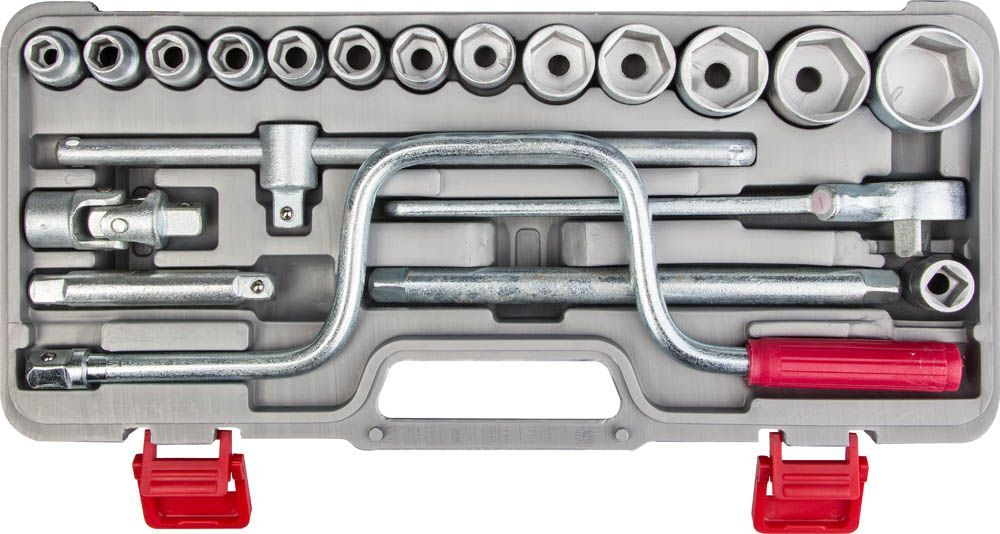 Набор шоферского инструмента №3, 19 предметов: (пластик. футляр)