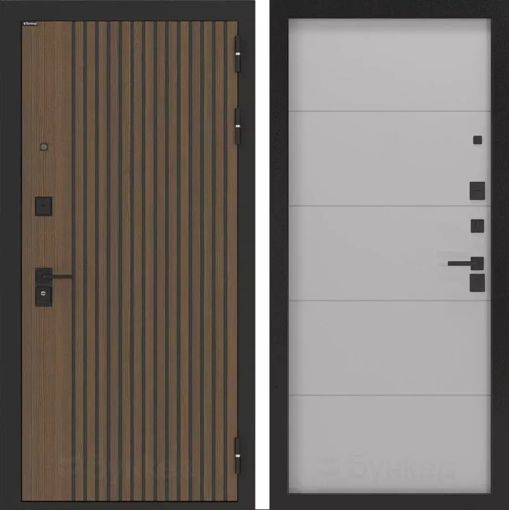 Дверь Входная Бункер BN-02 ФЛ-649 Грей Софт, металлическая