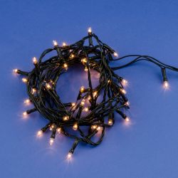 UDL-S0500-050-DGA WARM WHITE IP20 MINI Гирлянда с контроллером. 5м. 50 миниламп накаливания. Теплый белый свет. Провод зеленый. TM Uniel