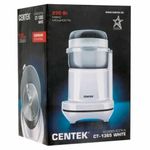Кофемолка CENTEK CT-1365, мощность 250 Вт, вместимость 70 г, пластик, белая, CT-1365 White