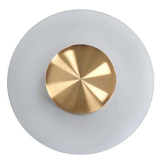 Кофейный стол Nille диаметр 80, сталь и стекло