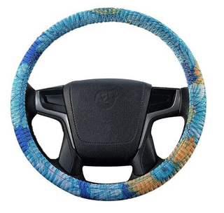 Оплетка на руль круглая 107034 A2DM размер М - текстурная, ЦВЕТЫ