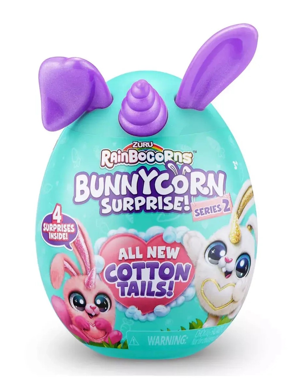 Мягкая игрушка сюрприз яйцо Rainbocorns Bunnycorn серия 2
