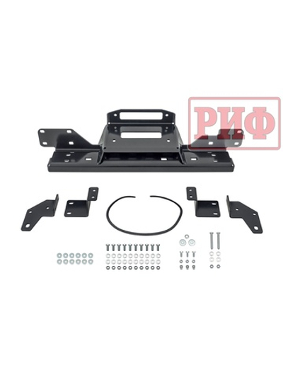 Площадка РИФ под лебёдку в штатный бампер Toyota Hilux 2020+ Black Onyx