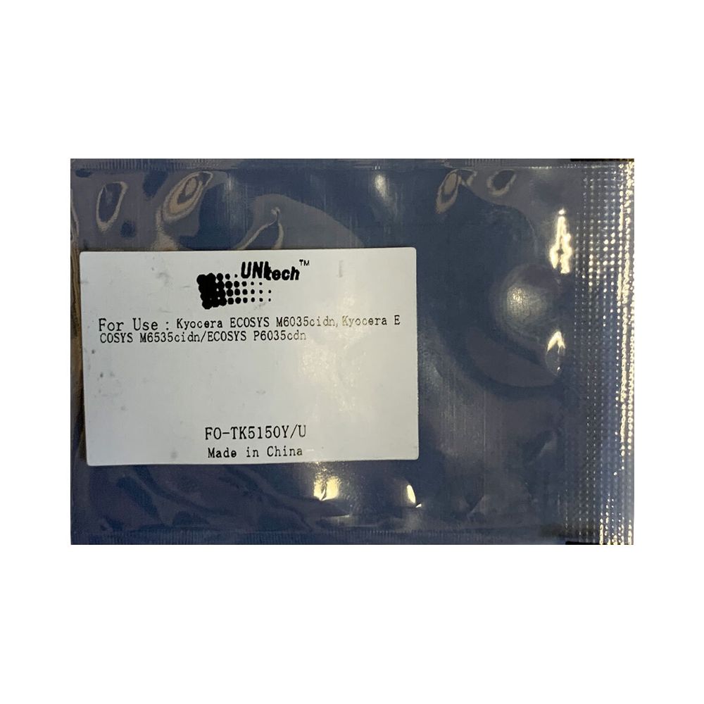 Чип к-жа (TK-5150Y) Kyocera ECOSYS P6035/M6035/M6535 (10K) (type B34) yellow UNItech(Apex)
