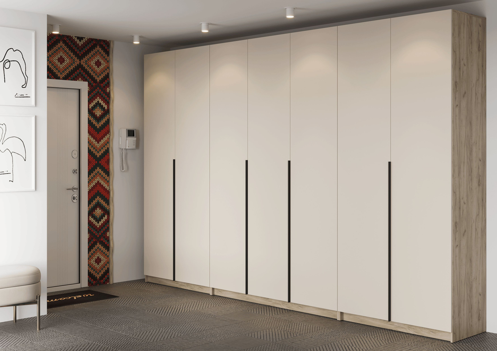 Шкаф для одежды МК Стиль "Бохо ШК-004", ЛДСП, крепление к стене, 152,5x236 см