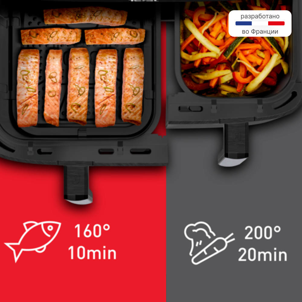 Аэрогриль Tefal Dual Easy Fry EY9428E0