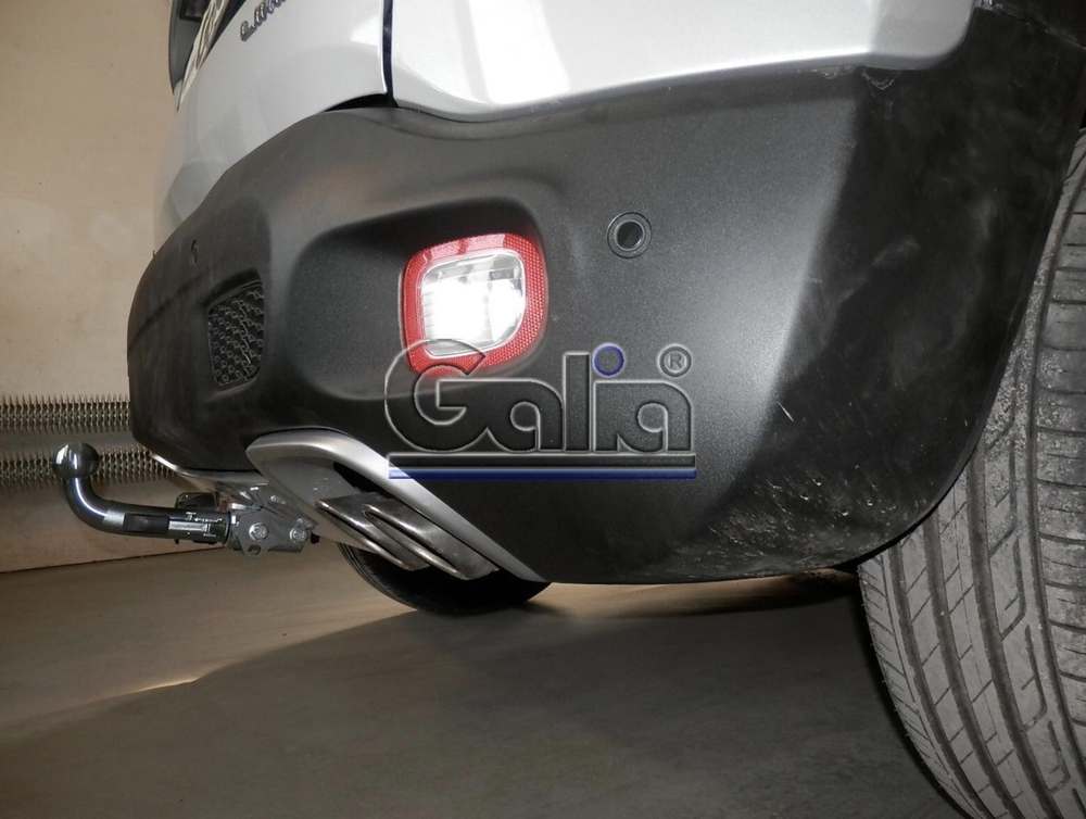 Фаркоп оцинкованный Galia J011C для Jeep Renegade 2014-, FIAT 500X 2014-(паспорт и сертификат в комплекте)(без электрики)