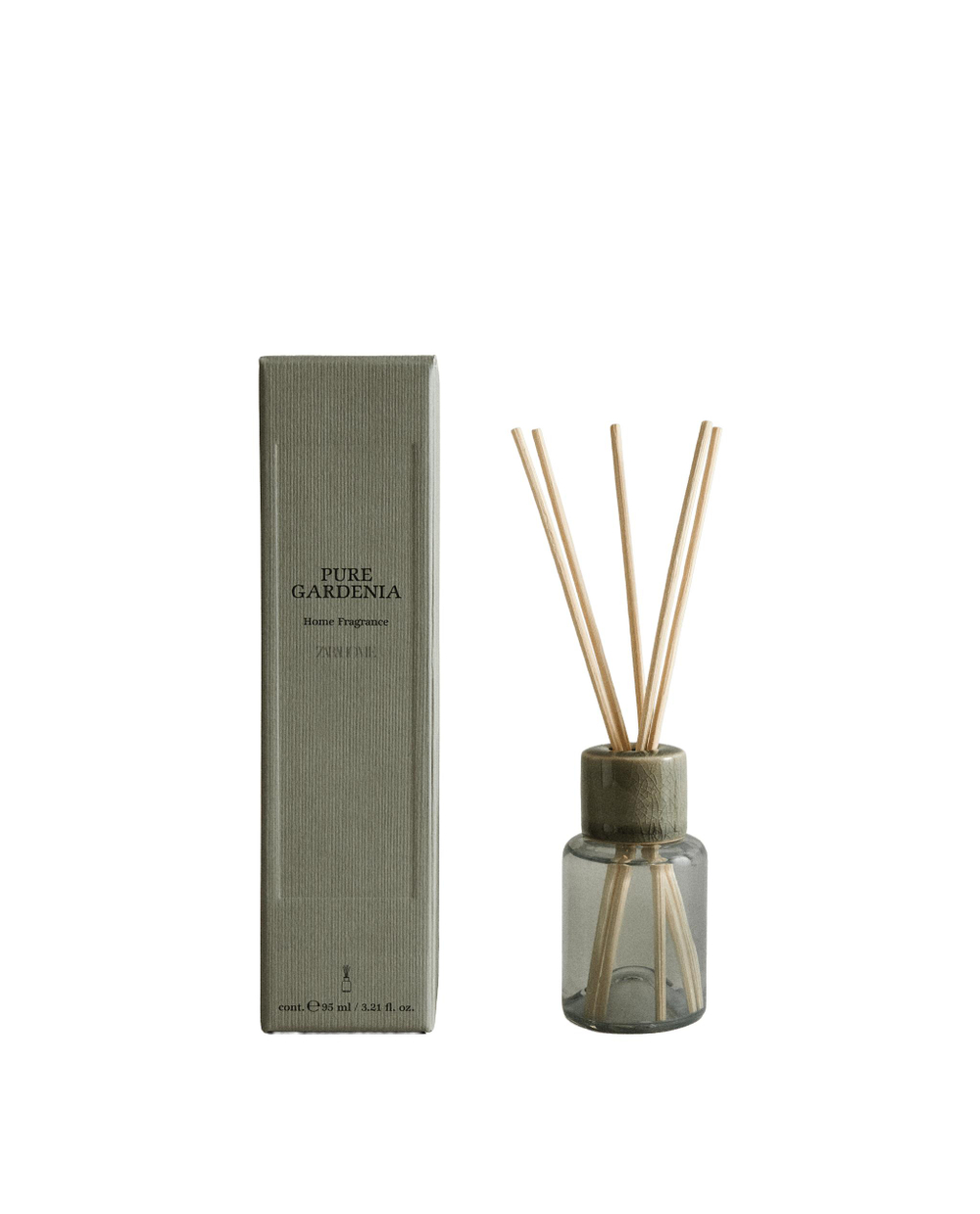 Zara Home Аромадиффузор Pure Gardenia 95 мл, тростниковые палочки микадо, аромат цветочный, Розовый