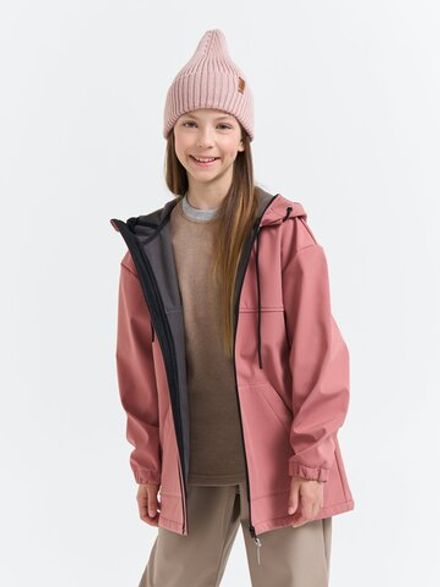 Куртка Softshell демисезонная "Пепельная роза" 7+