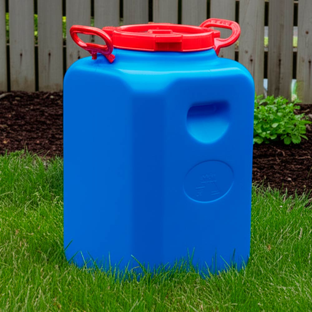 Бочка 50л Дачная квадратная цветная