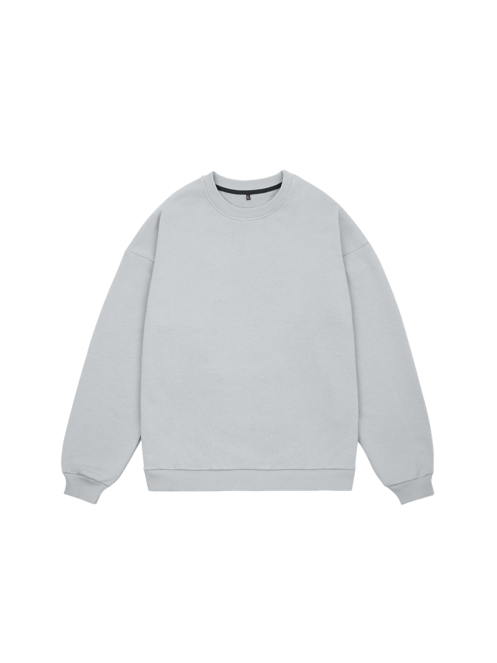 Свитшот оверсайз, без начеса (серый)