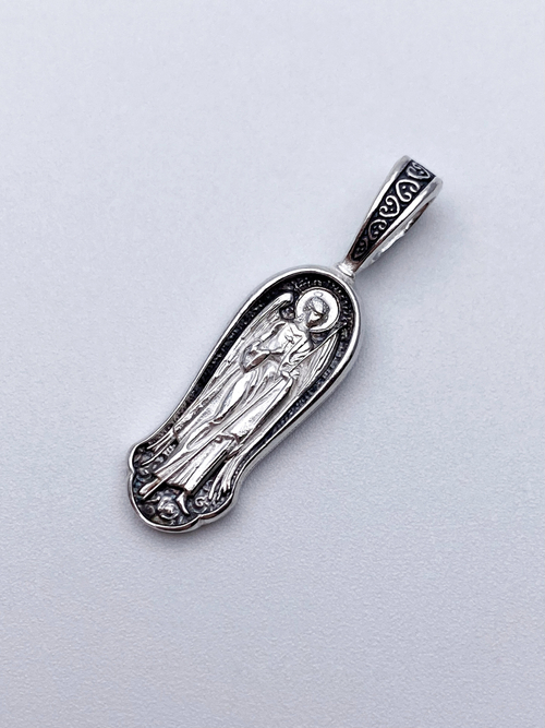 Образок из серебра/Чернение/Ангел-Хранитель