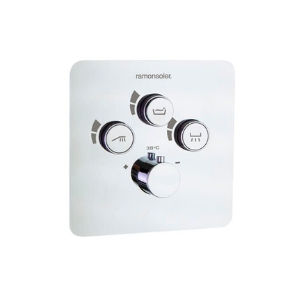 Встраиваемый термостатический смеситель для душа на 3 выхода RS SMART 85T301S С ВНУТРЕННЕЙ ЧАСТЬЮ