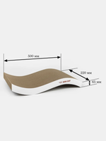 Когтеточка картонная WAVE maxi 56*30*10