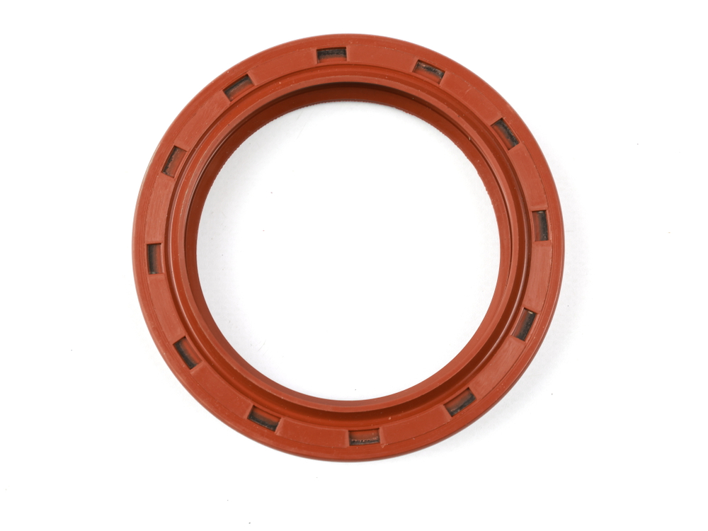 Сальник 75х100х12х14 а/м МАЗ хвостовика редуктора заднего моста (красный с пружиной/NBR) Резинотехника г. Балаково ( ОЕ 500-2402052Р к. )