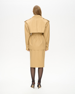 Тренч укороченный из хлопка